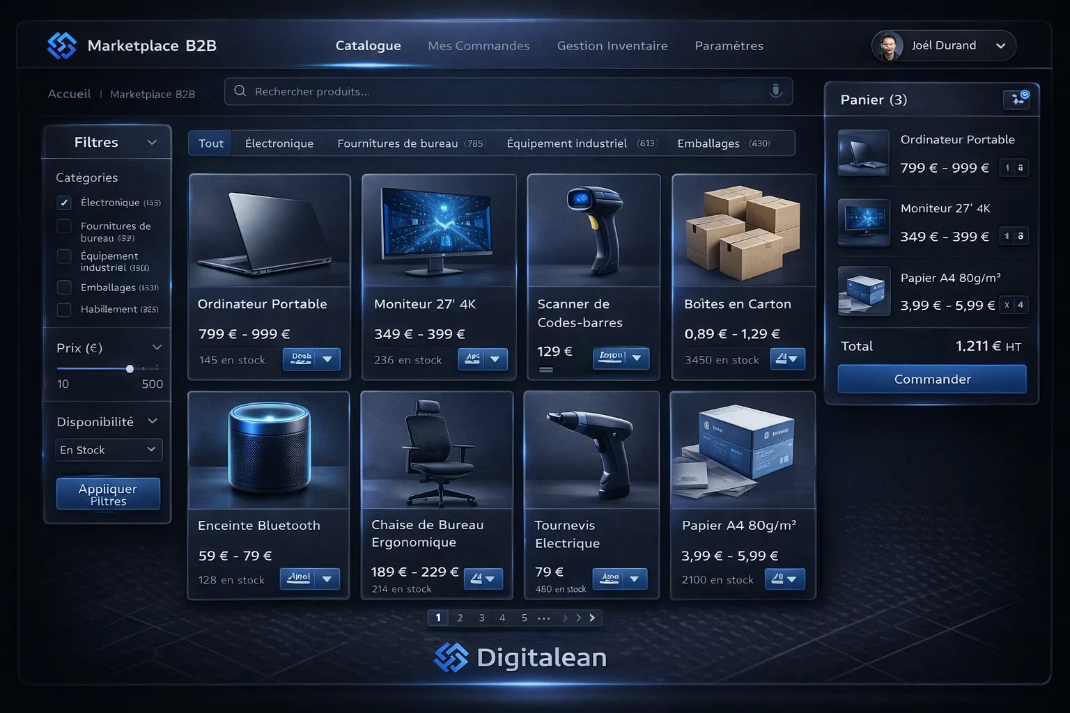 Plateforme d'Approvisionnement B2B